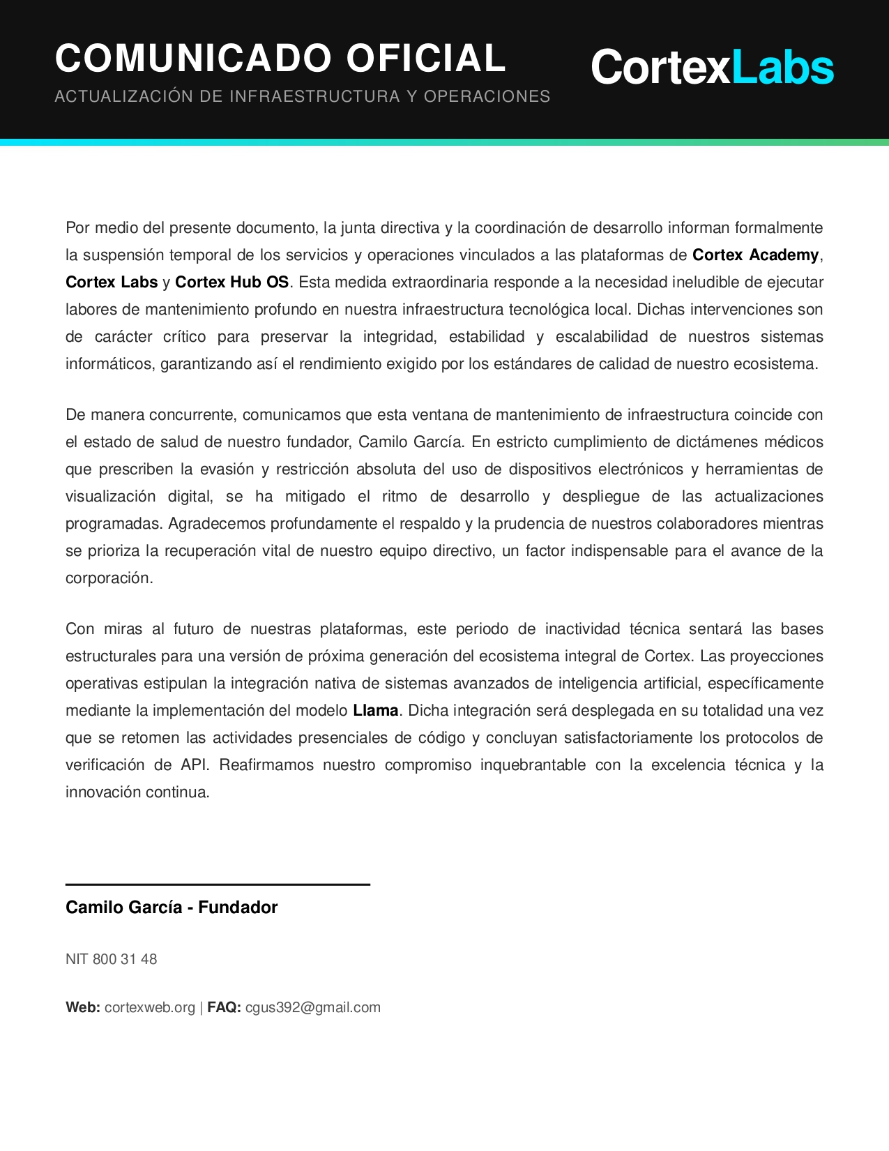 Cortex Web Academy | Sitio Oficial